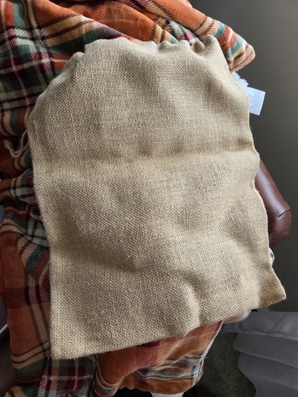 Target Burlap 'Locally Grown Apples & Pumpkins' Tote - Black & Orange